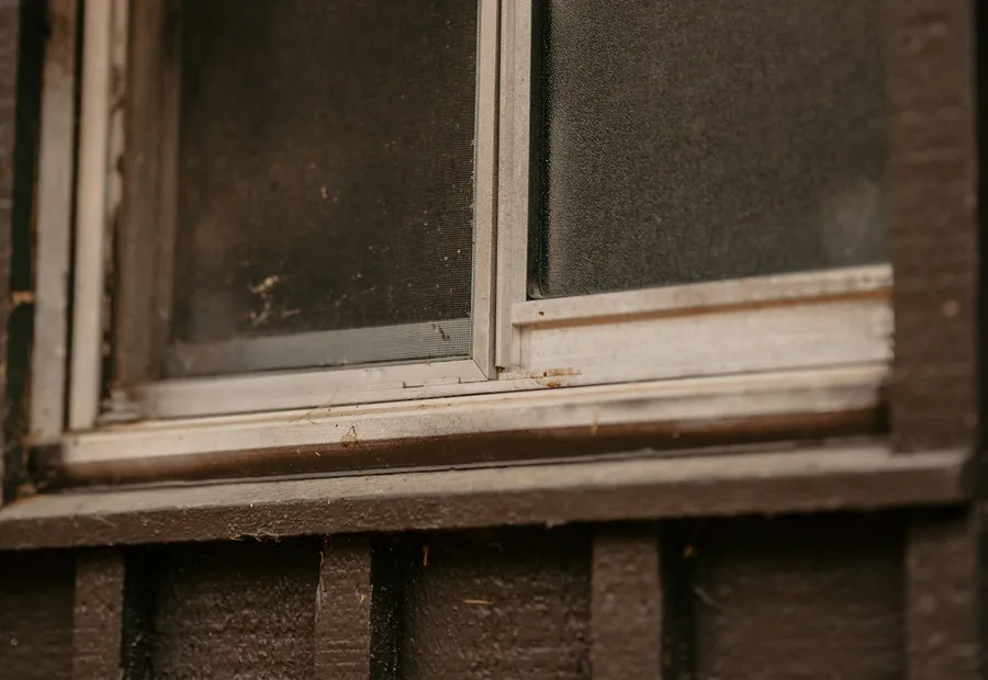 Broken window opening before emergency board-up